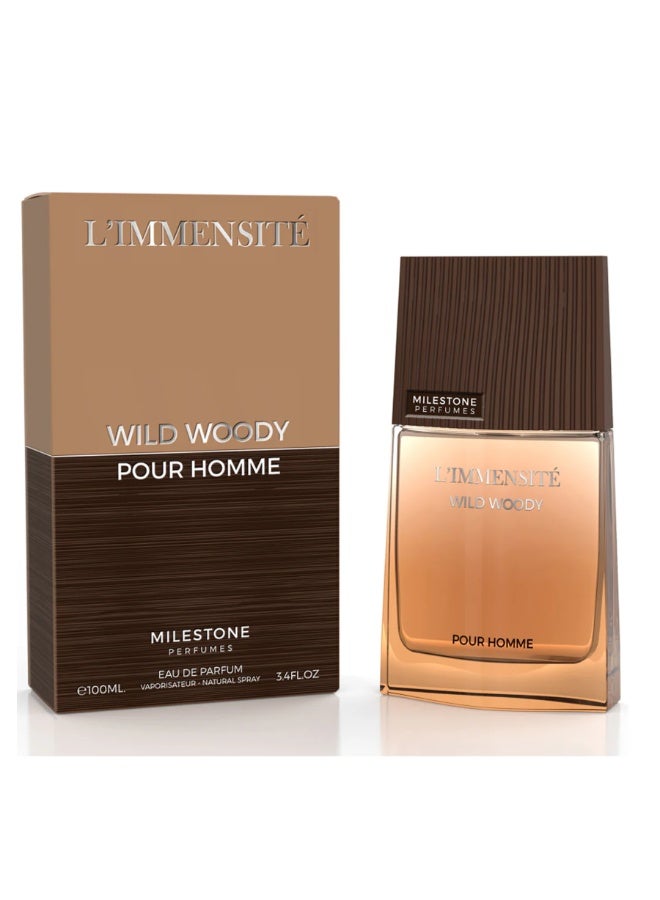 Milestone L’Immensite Wild Woody - For Men - EDP - 100ml - Image 1